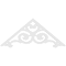 Ekena Millwork Pitch Hurley Architectural Grade PVC Gable Pediment, 36"W x 15"H x 1"P (10/12) GPP036X015X100HUR - alternate 2